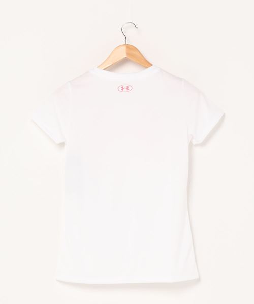 UNDER ARMOUR（アンダーアーマー）の「UAテック ビッグロゴ グラフィック Tシャツ(トレーニング/WOMEN)（Tシャツ/カットソー・レディース・ホワイト×ピンク/パープル系その他/ネイビー×ホワイト/ブラック×パープル・SM/LG/MD/XL）」の8枚目の写真