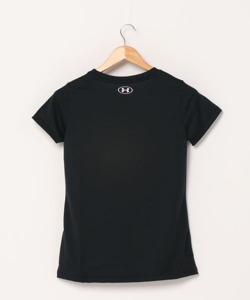 UNDER ARMOUR（アンダーアーマー）の「UAテック ビッグロゴ グラフィック Tシャツ(トレーニング/WOMEN)（Tシャツ/カットソー・レディース・ホワイト×ピンク/パープル系その他/ネイビー×ホワイト/ブラック×パープル・SM/LG/MD/XL）」の5枚目の写真