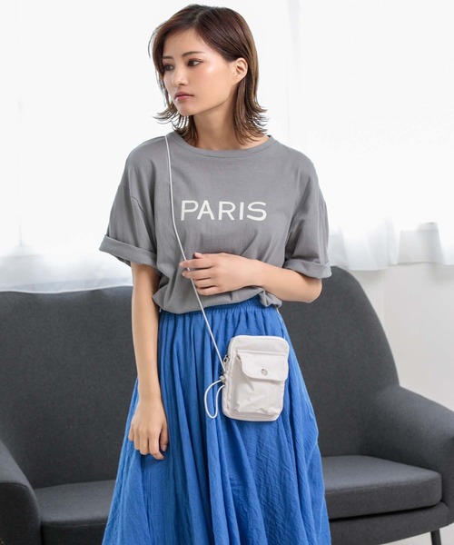 Edit Sheen（エディットシーン）の「ポケットデザインナイロンスマホショルダー（ショルダーバッグ・レディース・ブラック/オフホワイト/ボルドー・FREE）」の16枚目の写真