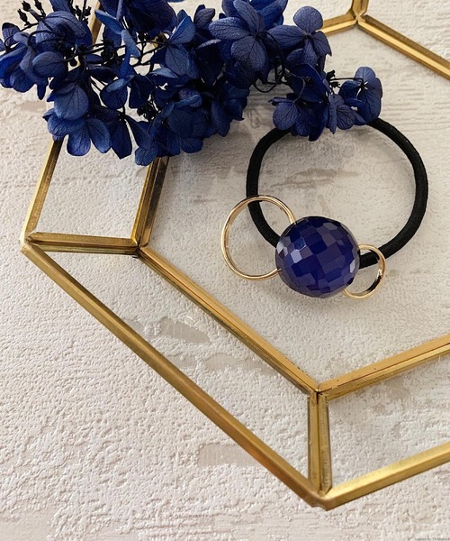 ヘアゴムmignonjour 3連カラーストーンヘアゴム ヘアゴム Mignonjour ミニョンジュール のファッション