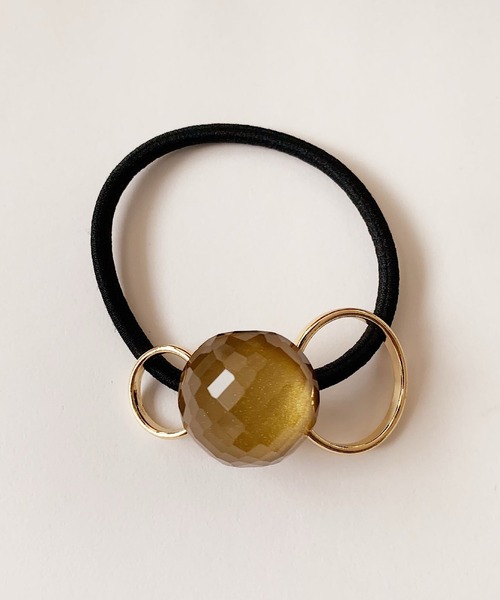 ヘアゴムmignonjour 3連カラーストーンヘアゴム ヘアゴム Mignonjour ミニョンジュール のファッション