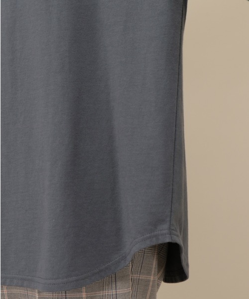 ikka（イッカ）の「制菌加工ボートネックTシャツ（Tシャツ/カットソー・レディース・チャコールグレー/スカイブルー/オフホワイト・M/L）」の11枚目の写真