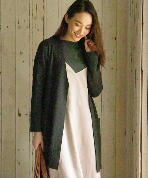 ikka（イッカ）の「制菌加工ボートネックTシャツ（Tシャツ/カットソー・レディース・チャコールグレー/スカイブルー/オフホワイト・M/L）」の15枚目の写真