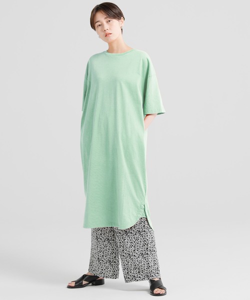 テルマ 22AW LOOK17 ワンピース マキシ ロング 長袖 34 緑