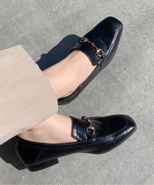 EVOL（イーボル）の「【EVOL】ソフトスクエアビットローファーIQ9498（ローファー・レディース・ブラック/シルバー/アイボリー/ブラック系その他・22.5cm/23.5cm/24.5cm/23.0cm/24.0cm/25.0cm）」の9枚目の写真