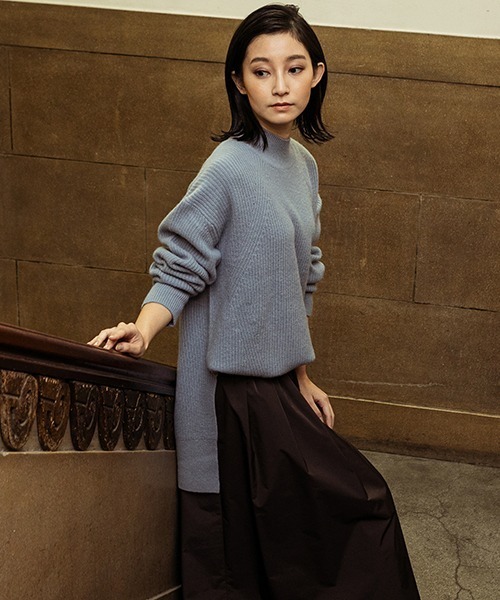 メーカー直売 手洗い可能 Aqua 柔らかいウール素材のハイネックニット ニット セーター Lautreamont ロートレアモン のファッション セール ニット セーター