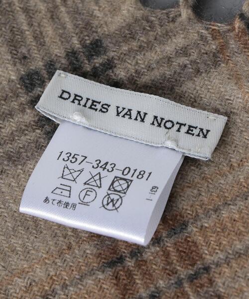 DRIES VAN NOTEN ドリスヴァンノッテン ラメ装飾 ウールストール DRIES