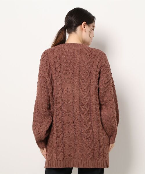 rps（アールピーエス）の「アクリル柄編みニットチュニック（ニット/セーター・レディース・ピンク/ブルー/グレイッシュベージュ・M）」の13枚目の写真