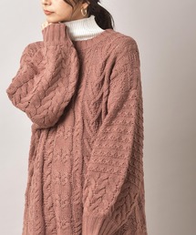 rps | アクリル柄編みニットチュニック(ニット/セーター)