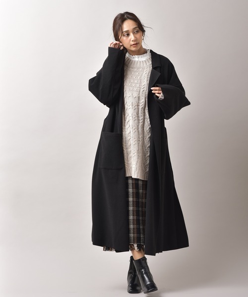 rps（アールピーエス）の「アクリル柄編みニットチュニック（ニット/セーター・レディース・ピンク/ブルー/グレイッシュベージュ・M）」の5枚目の写真