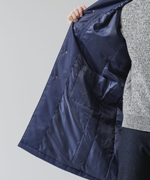 【美品】ナノユニバース 暖トリオ ハイブリッドダウンステンカラーコート L 黒 美品】ナノユニバース 暖トリオ ハイブリッドダウンステンカラー