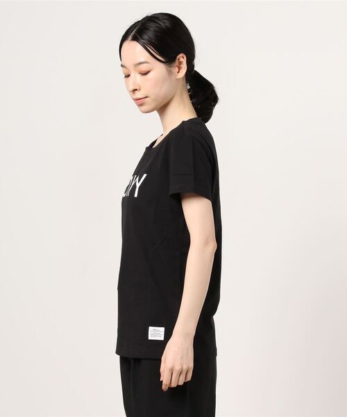 ROXY(ロキシー)の「ROXY/ロキシー ロゴ無地Tシャツ RST211071(Tシャツ/カットソー・レディース・ブラック/ブラウン/ホワイト・S/L/M)」の5枚目の写真