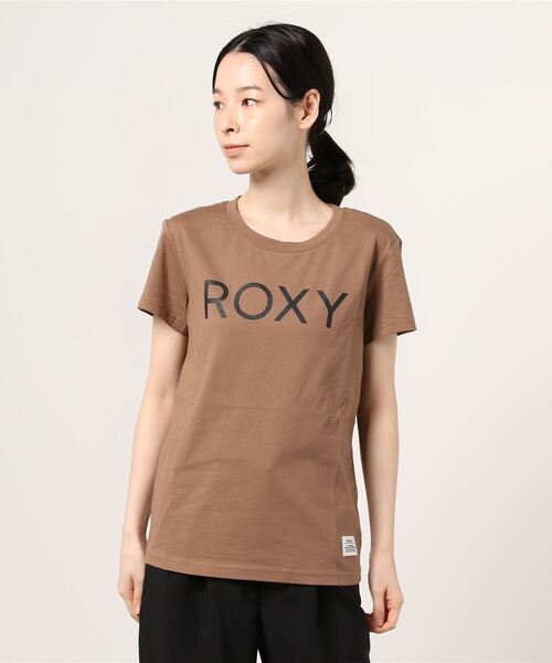 ROXY(ロキシー)の「ROXY/ロキシー ロゴ無地Tシャツ RST211071(Tシャツ/カットソー・レディース・ブラック/ブラウン/ホワイト・S/L/M)」の12枚目の写真