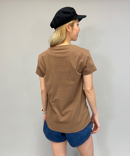 ROXY(ロキシー)の「ROXY/ロキシー ロゴ無地Tシャツ RST211071(Tシャツ/カットソー・レディース・ブラック/ブラウン/ホワイト・S/L/M)」の7枚目の写真