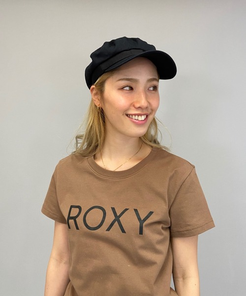 ROXY(ロキシー)の「ROXY/ロキシー ロゴ無地Tシャツ RST211071(Tシャツ/カットソー・レディース・ブラック/ブラウン/ホワイト・S/L/M)」の8枚目の写真