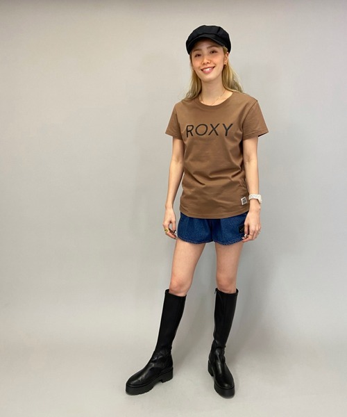 ROXY(ロキシー)の「ROXY/ロキシー ロゴ無地Tシャツ RST211071(Tシャツ/カットソー・レディース・ブラック/ブラウン/ホワイト・S/L/M)」の10枚目の写真