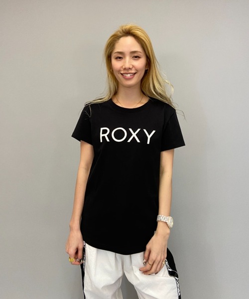 ROXY(ロキシー)の「ROXY/ロキシー ロゴ無地Tシャツ RST211071(Tシャツ/カットソー・レディース・ブラック/ブラウン/ホワイト・S/L/M)」の13枚目の写真