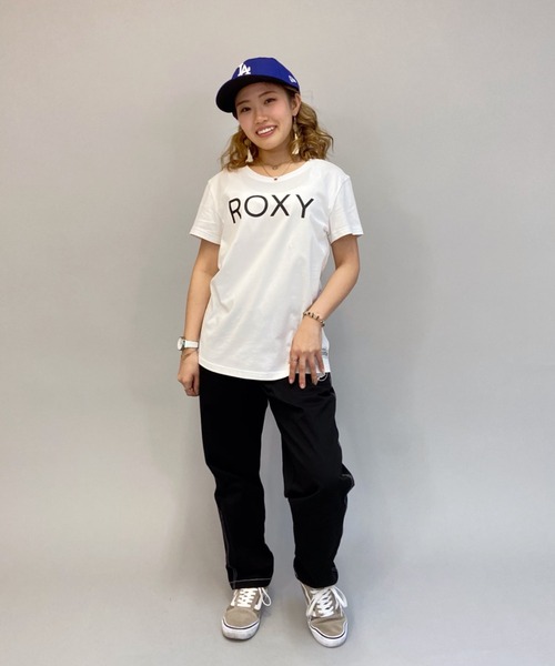 ROXY(ロキシー)の「ROXY/ロキシー ロゴ無地Tシャツ RST211071(Tシャツ/カットソー・レディース・ブラック/ブラウン/ホワイト・S/L/M)」の22枚目の写真