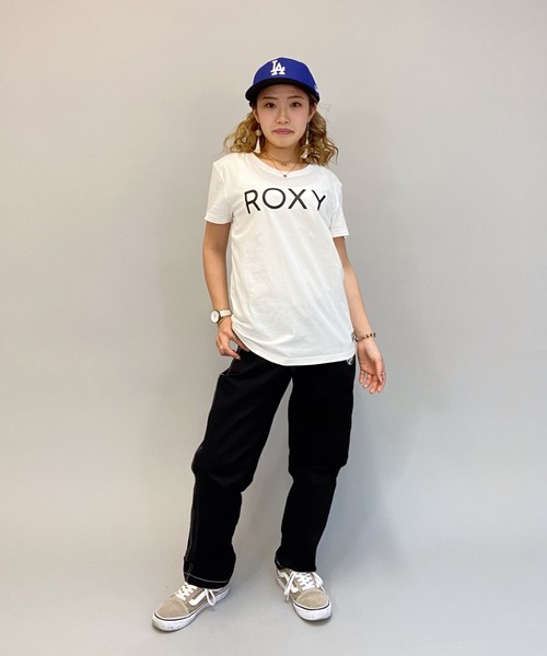 ROXY(ロキシー)の「ROXY/ロキシー ロゴ無地Tシャツ RST211071(Tシャツ/カットソー・レディース・ブラック/ブラウン/ホワイト・S/L/M)」の21枚目の写真