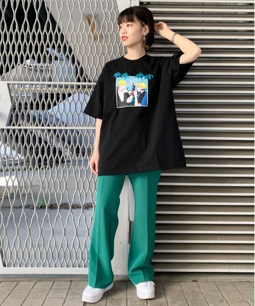 PAGEBOY(ページボーイ)の「WEB限定アイテム/センタープレスフレアパンツ(スラックス・レディース・ブラック/パープル/グリーン/ブルー系その他/レッド/グリーン系その他・SMALL/MEDIUM/LARGE/X-LARGE/X-SMALL)」の17枚目の写真