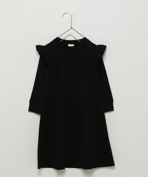 LOWRYS FARM（ローリーズファーム）の「カットフリルワンピース　932868（ワンピース・キッズ・ブラック/オフホワイト/グリーン・110/120/130）」の2枚目の写真