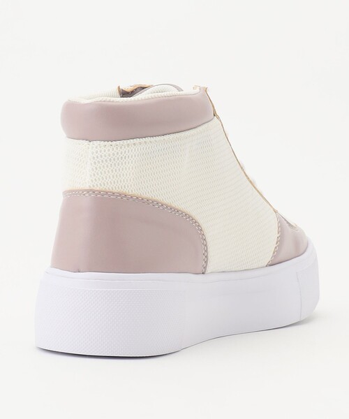 Feroux（フェルゥ）の「バイカラーハイカット スニーカー（スニーカー・レディース・ベージュ系/ライラック系・MEDIUM/SMALL/LARGE）」の3枚目の写真