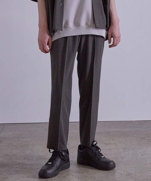 JUNRED（ジュンレッド）の「エアドライスリム（スラックス・メンズ・ブラック/チャコールグレー/ライトグレー/ブラウン/ブルー系その他4・LL/S/M/L）」の3枚目の写真