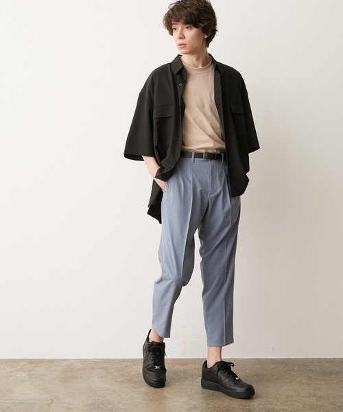 JUNRED（ジュンレッド）の「エアドライスリム（スラックス・メンズ・ブラック/チャコールグレー/ライトグレー/ブラウン/ブルー系その他4・LL/S/M/L）」の19枚目の写真