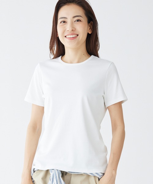 L.L.Bean(エルエルビーン)の「ピマ・コットン・ティ、半袖 クルーネック 米国フィット・レギュラー(Tシャツ/カットソー・レディース・ホワイト/ダークネイビー/ブラック/ブルー/パープル/ダークパープル・SMALL/MEDIUM/LARGE/X-SMALL)」の22枚目の写真