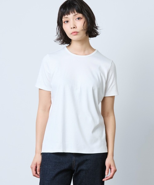 L.L.Bean(エルエルビーン)の「ピマ・コットン・ティ、半袖 クルーネック 米国フィット・レギュラー(Tシャツ/カットソー・レディース・ホワイト/ダークネイビー/ブラック/ブルー/パープル/ダークパープル・SMALL/MEDIUM/LARGE/X-SMALL)」の11枚目の写真