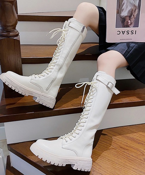 KOR（ケーオーアール）の「トラックソール レースアップソックスブーツ