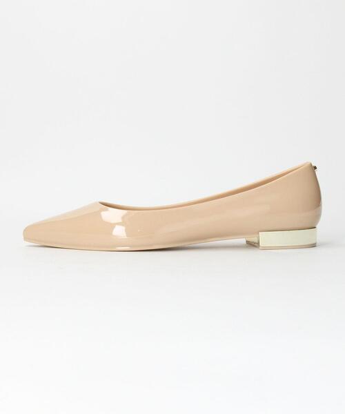 TEMPERATE（テンパレイト）の「＜TEMPERATE＞ポインテッド メタルヒール レインパンプス（レインシューズ・レディース・ブラック/ベージュ・38/39/36/37）」の6枚目の写真