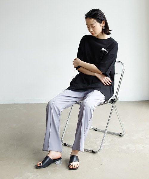 Birthday room（バースデイルーム）の「3.5cmヒール クリア スクエアトゥ トング サンダル（サンダル・レディース・ホワイト/ブラック・24.5/23.5）」の12枚目の写真