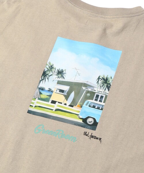 FREAK'S STORE（フリークスストア）の「WEB限定 GREENROOM×FREAK'S STORE/グリーンルーム 別注 PAUL HARBOUR バックプリントTシャツ（Tシャツ/カットソー・メンズ・ブラック/サックスブルー/ホワイト/ベージュ・MEDIUM/SMALL/LARGE）」の9枚目の写真