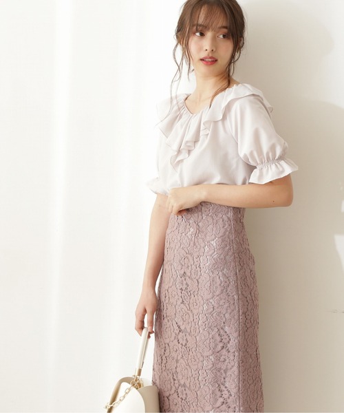 PROPORTION BODY DRESSING(プロポーションボディドレッシング)の「ラッフルブラウス / 1211110510(シャツ/ブラウス・レディース・グレー/ブルー系その他・FREE)」の5枚目の写真