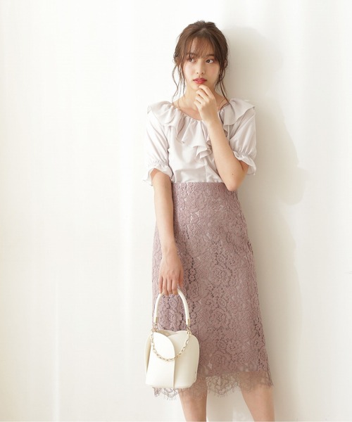 PROPORTION BODY DRESSING(プロポーションボディドレッシング)の「ラッフルブラウス / 1211110510(シャツ/ブラウス・レディース・グレー/ブルー系その他・FREE)」の6枚目の写真