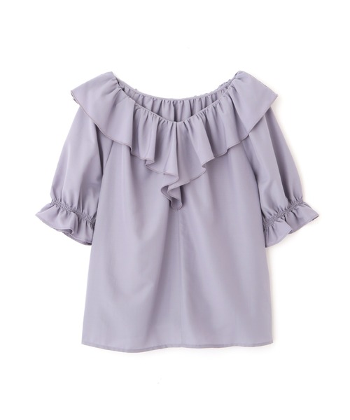 PROPORTION BODY DRESSING(プロポーションボディドレッシング)の「ラッフルブラウス / 1211110510(シャツ/ブラウス・レディース・グレー/ブルー系その他・FREE)」の10枚目の写真