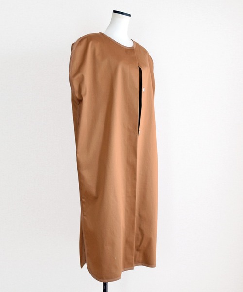 Marient（マリエント）の「コットンパイピングトレンチジレ（ベスト・レディース・ベージュ/モカ・FREE）」の17枚目の写真