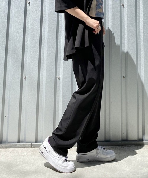 PBLIM（ページボーイリム）の「【PAGEBOYLIM】テーパードスラックス（スラックス・レディース・ブラック/サックスブルー・MEDIUM/LARGE）」の6枚目の写真