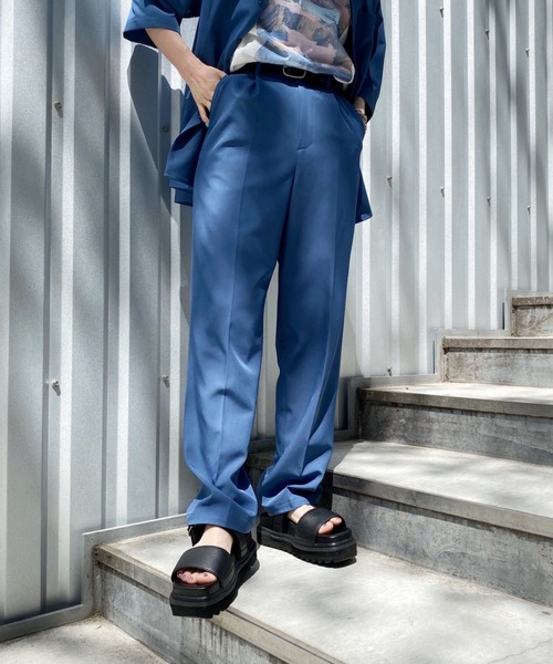 PBLIM（ページボーイリム）の「【PAGEBOYLIM】テーパードスラックス（スラックス・レディース・ブラック/サックスブルー・MEDIUM/LARGE）」の12枚目の写真