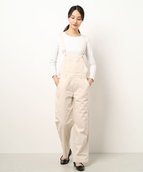 INGNI（イング）の「デニムオーバーオール（サロペット/オーバーオール・レディース・ブルー系その他3/ブラック/アイボリー/ブルー系その他・M）」の2枚目の写真