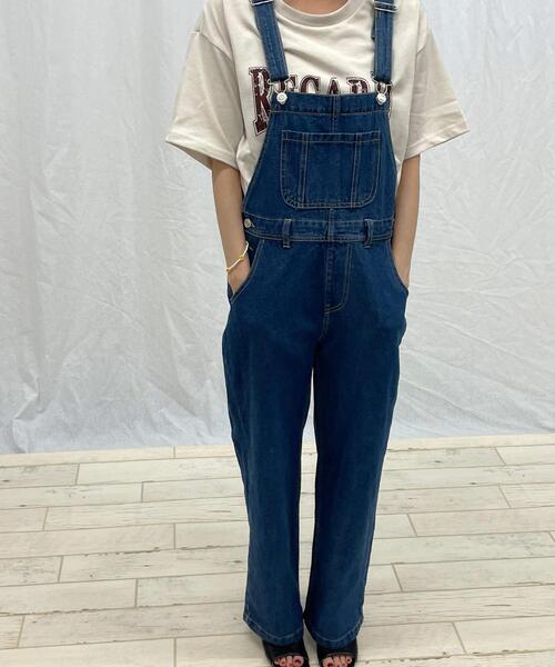INGNI（イング）の「デニムオーバーオール（サロペット/オーバーオール・レディース・ブルー系その他3/ブラック/アイボリー/ブルー系その他・M）」の11枚目の写真