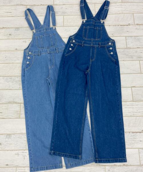 INGNI（イング）の「デニムオーバーオール（サロペット/オーバーオール・レディース・ブルー系その他3/ブラック/アイボリー/ブルー系その他・M）」の15枚目の写真