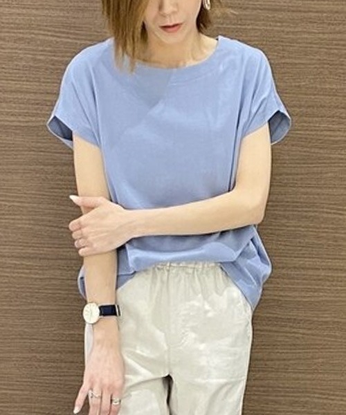GAP(ギャップ)の「カジュアル ルーズフィット ドロップショルダー トップス(Tシャツ/カットソー・レディース・ブラック/ミント/その他/グレー・XXS/L/M/S/XL/XS)」の3枚目の写真