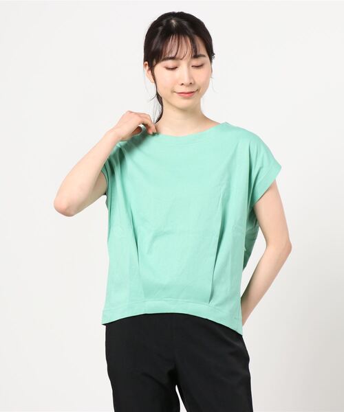 GAP(ギャップ)の「カジュアル ルーズフィット ドロップショルダー トップス(Tシャツ/カットソー・レディース・ブラック/ミント/その他/グレー・XXS/L/M/S/XL/XS)」の7枚目の写真