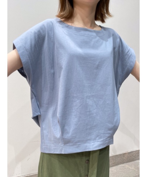 GAP(ギャップ)の「カジュアル ルーズフィット ドロップショルダー トップス(Tシャツ/カットソー・レディース・ブラック/ミント/その他/グレー・XXS/L/M/S/XL/XS)」の18枚目の写真