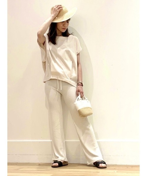 GAP(ギャップ)の「カジュアル ルーズフィット ドロップショルダー トップス(Tシャツ/カットソー・レディース・ブラック/ミント/その他/グレー・XXS/L/M/S/XL/XS)」の16枚目の写真