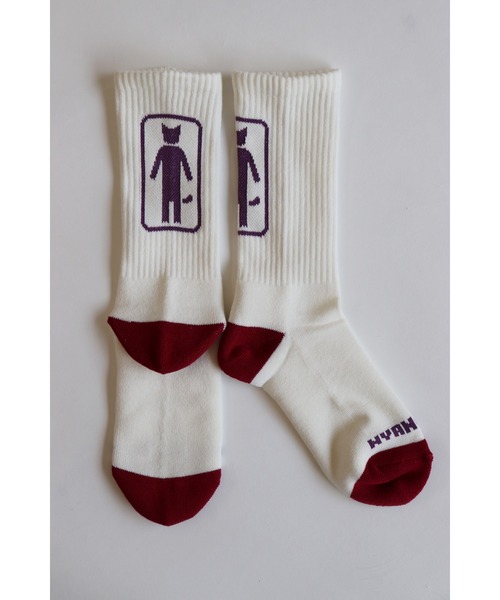 AlexanderLeeChang（アレキサンダーリーチャン）の「AlexanderLeeChang/アレキサンダーリーチャン NYANCOFFEE SOCKS 靴下（ソックス/靴下・メンズ・ホワイト/ブラウン/オレンジ・ONE SIZE）」の13枚目の写真