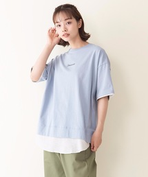 【CONVERSE/コンバース】スソワッフルキリカエバックプリントTシャツ