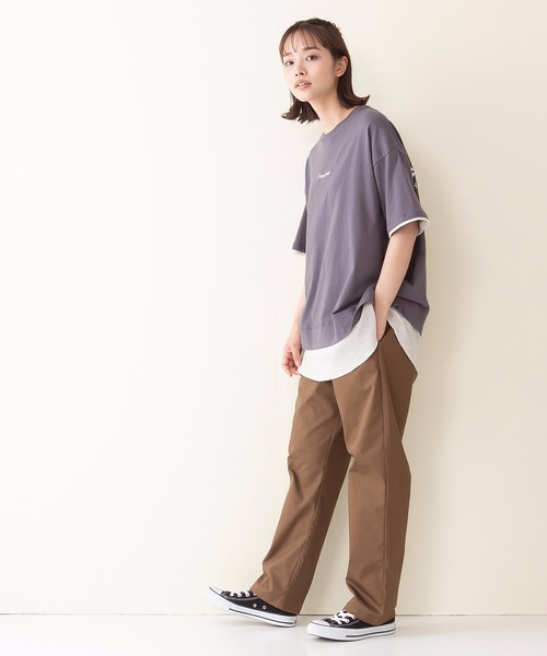CONVERSE(コンバース)の「【CONVERSE/コンバース】スソワッフルキリカエバックプリントTシャツ(Tシャツ/カットソー・レディース・ライトブルー/ライトグリーン/スミクロ・LARGE/MEDIUM)」の15枚目の写真